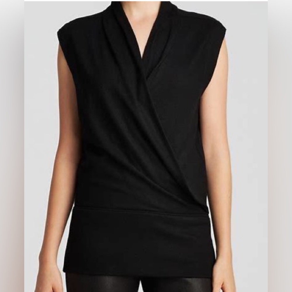 Helmut Lang 100% Wool Drape Top size Medium